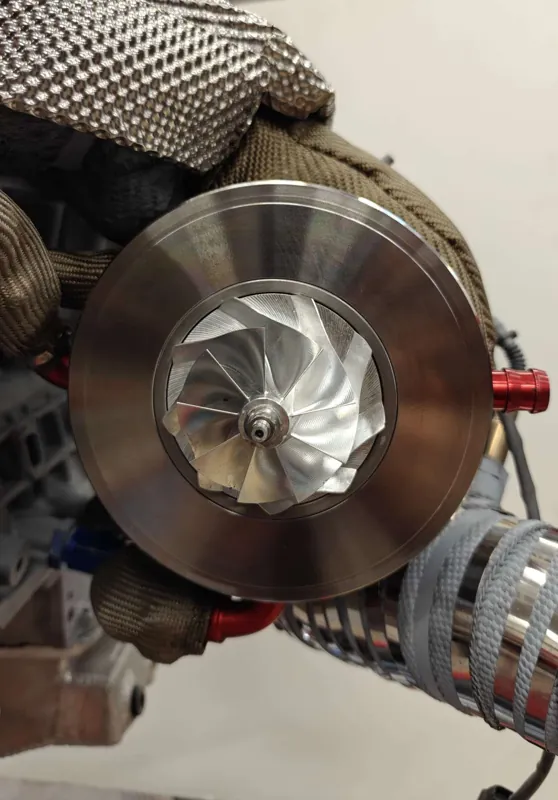 Turbocharger compressor detail